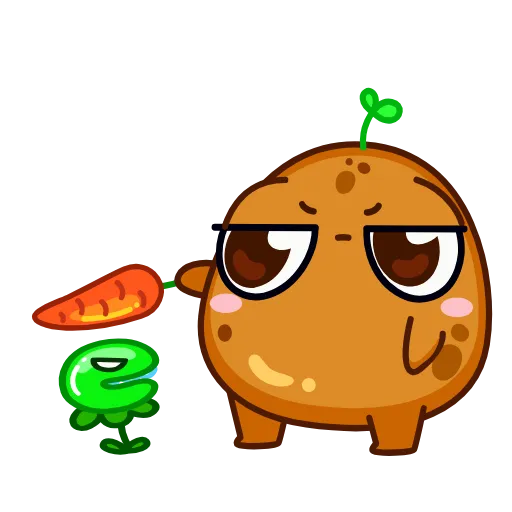 🥕 Стикер «Картошечка» для Telegram