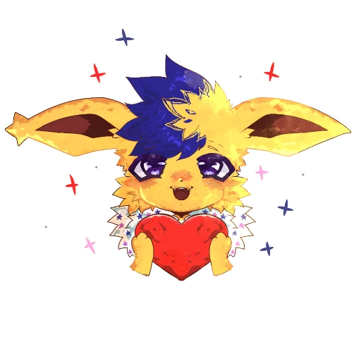 ❤ Стикер «Jolteon emotes» для Telegram