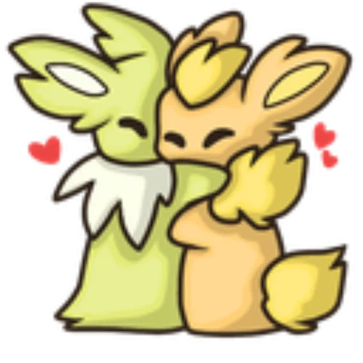 🤗 Стикер «Jolteon emotes» для Telegram