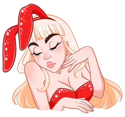 👸 Стикер «Каталина без надписей» для Telegram