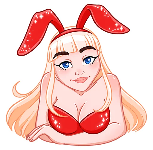 🙋‍♀ Стикер «Каталина без надписей» для Telegram