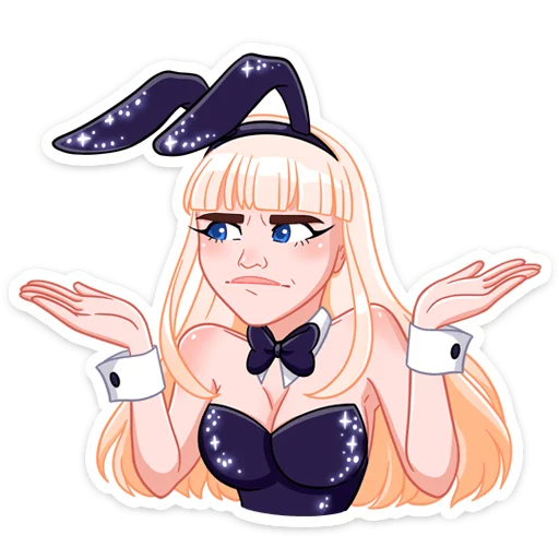 🤷‍♀ Стикер «Каталина без надписей» для Telegram