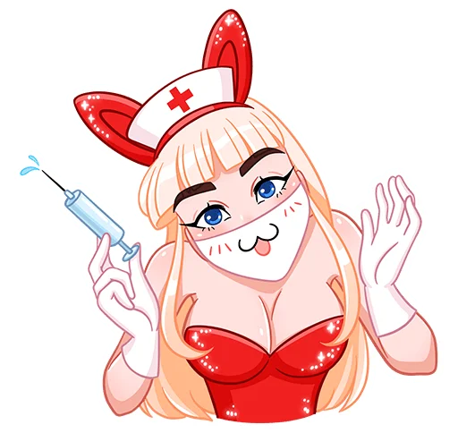 👩‍⚕ Стикер «Каталина без надписей» для Telegram