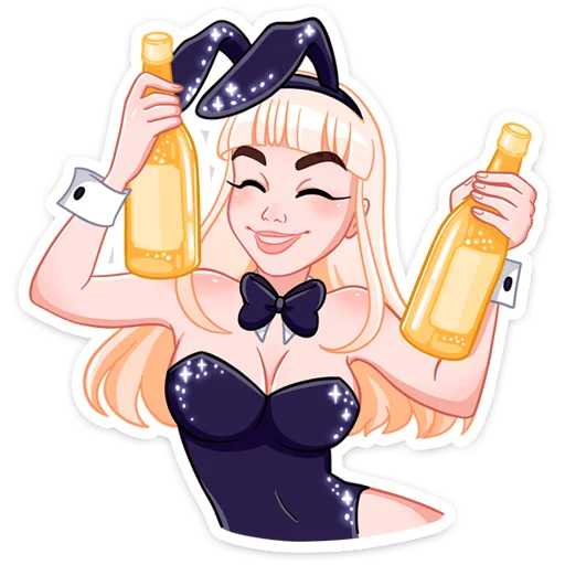 🍾 Стикер «Каталина без надписей» для Telegram