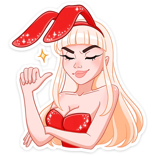 😏 Стикер «Каталина без надписей» для Telegram