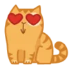 Стикер 7 😌 Кот Персик