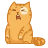 Стикер 9 😌 Кот Персик