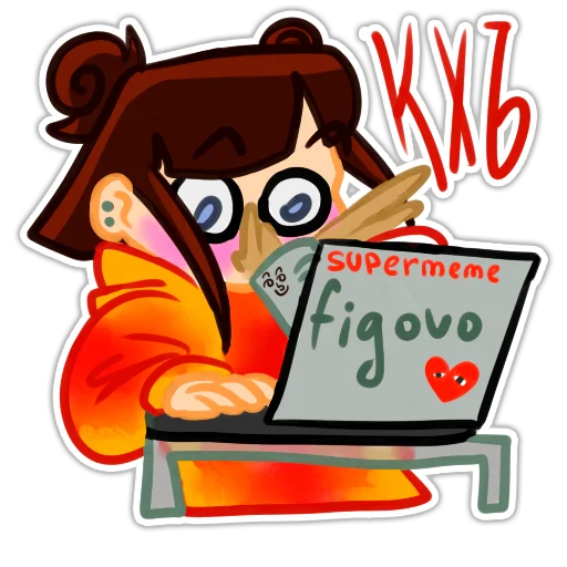 😨 Стикер «KATE VLAD» для Telegram