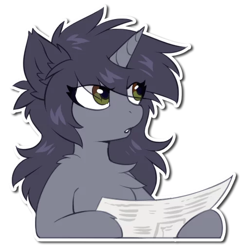 🤔 Стикер «Kate the unicorn» для Telegram