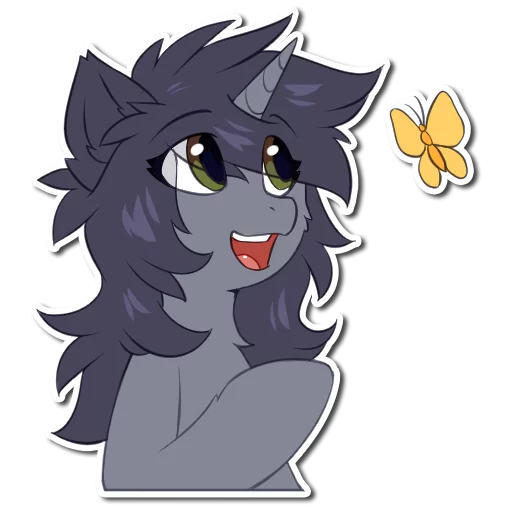 🤥 Стикер «Kate the unicorn» для Telegram