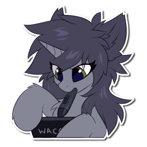 ✍️ Стикер «Kate the unicorn» для Telegram