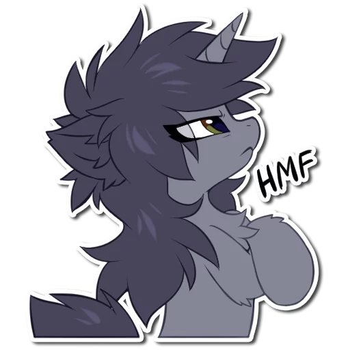 😤 Стикер «Kate the unicorn» для Telegram