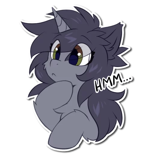🤔 Стикер «Kate the unicorn» для Telegram