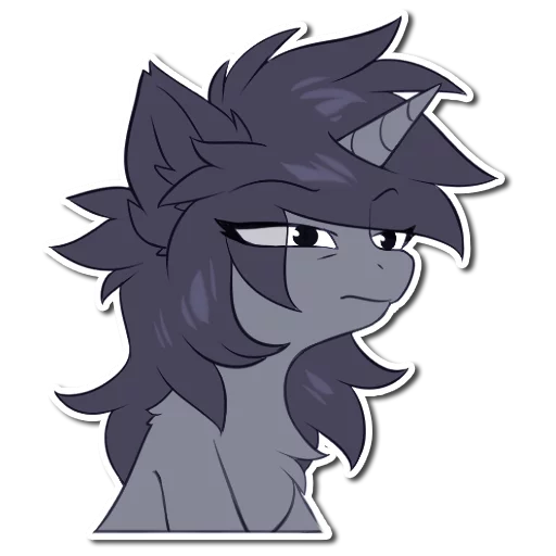 😑 Стикер «Kate the unicorn» для Telegram