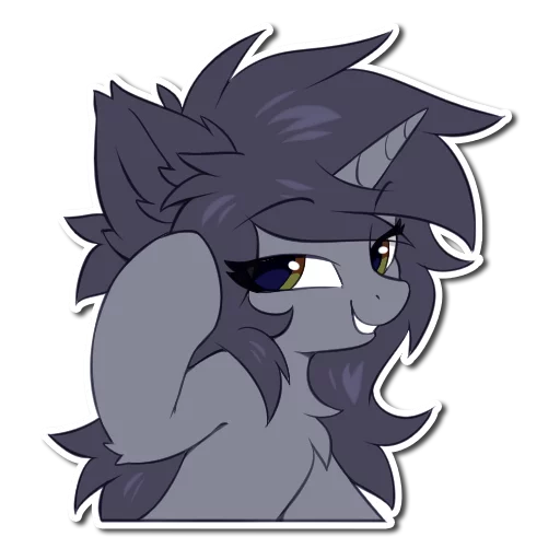 🧐 Стикер «Kate the unicorn» для Telegram