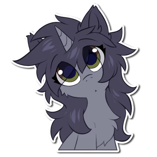 😯 Стикер «Kate the unicorn» для Telegram