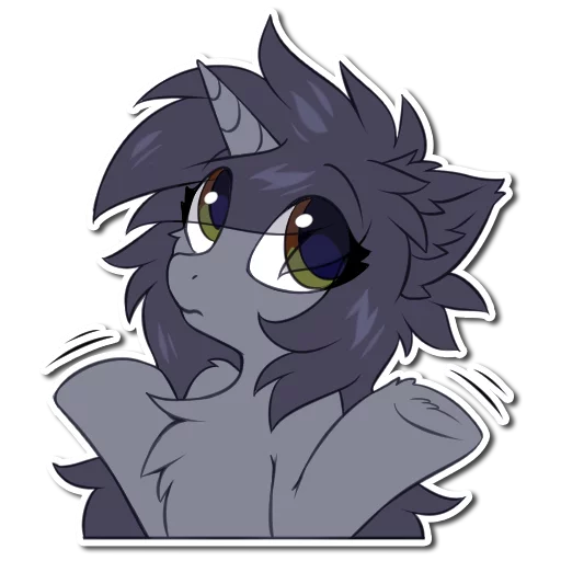 🤨 Стикер «Kate the unicorn» для Telegram