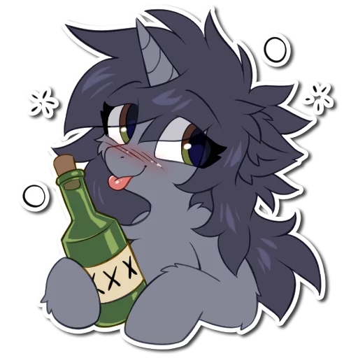 🥴 Стикер «Kate the unicorn» для Telegram