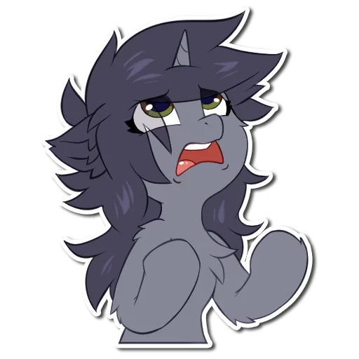 😖 Стикер «Kate the unicorn» для Telegram