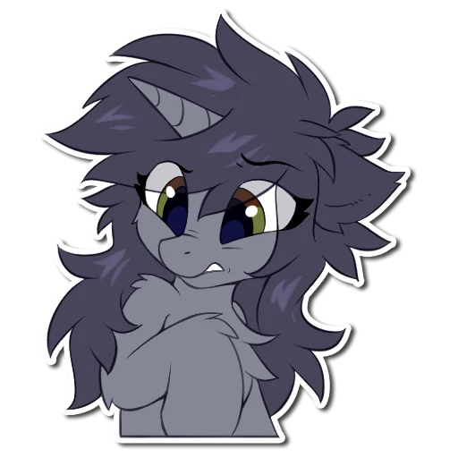 😬 Стикер «Kate the unicorn» для Telegram