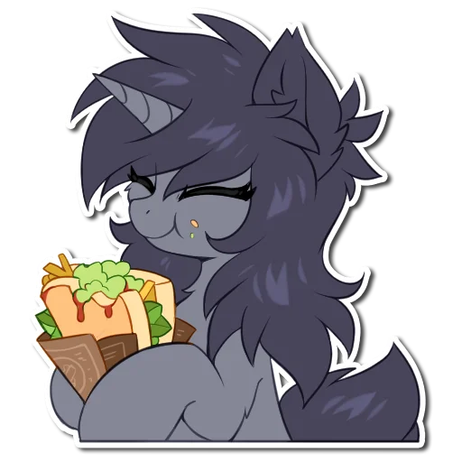 🥪 Стикер «Kate the unicorn» для Telegram