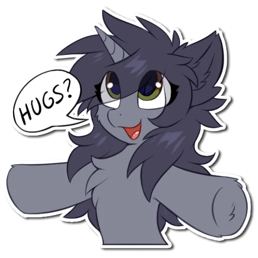 🤗 Стикер «Kate the unicorn» для Telegram