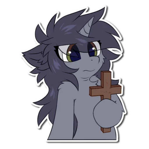 🎚 Стикер «Kate the unicorn» для Telegram