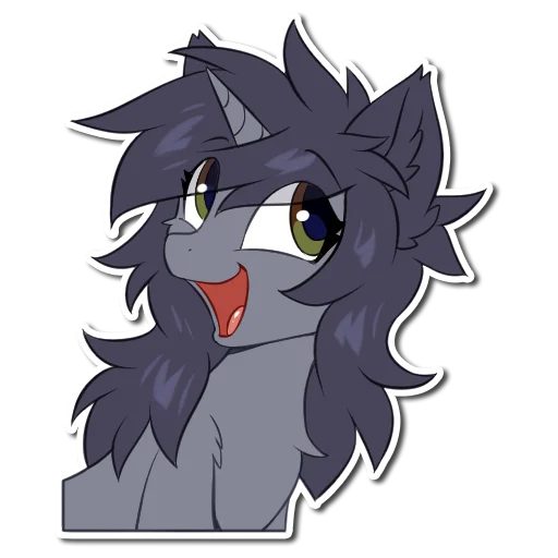 😃 Стикер «Kate the unicorn» для Telegram