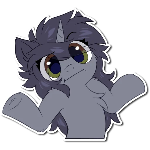 🤔 Стикер «Kate the unicorn» для Telegram