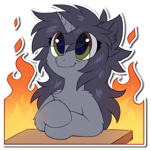 🔥 Стикер «Kate the unicorn» для Telegram
