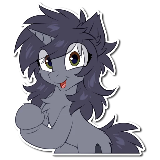👍 Стикер «Kate the unicorn» для Telegram