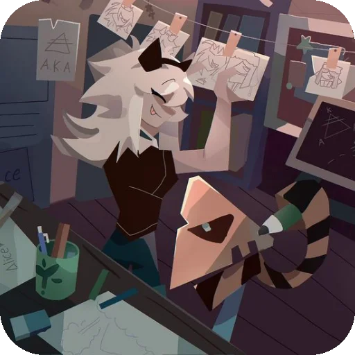 🔳 Стикер «Katie» для Telegram