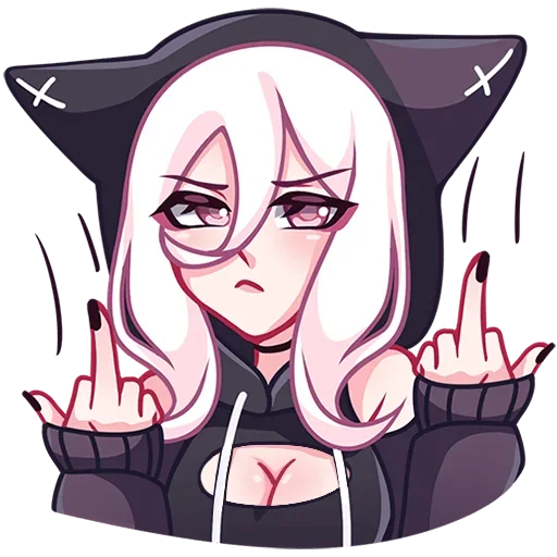 😡 Стикер «Катши (version 18+)» для Telegram
