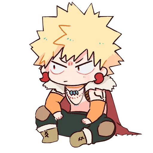 😕 Стикер «Bakugou Katsuki» для Telegram