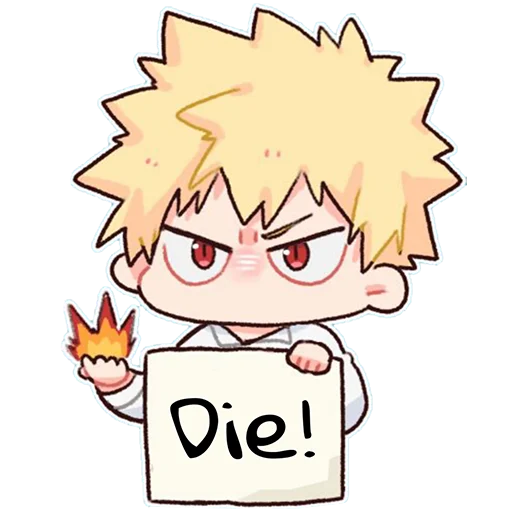 💥 Стикер «Bakugou Katsuki» для Telegram