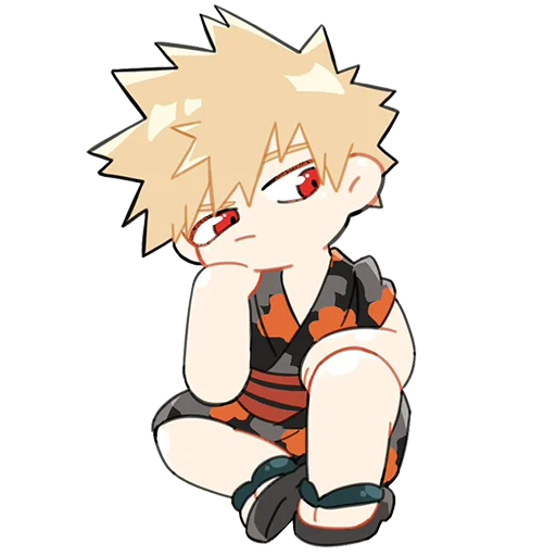 😕 Стикер «Bakugou Katsuki» для Telegram