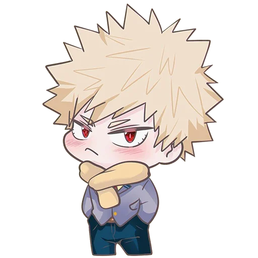😕 Стикер «Bakugou Katsuki» для Telegram