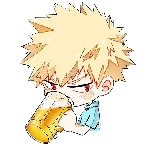 🍺 Стикер «Bakugou Katsuki» для Telegram