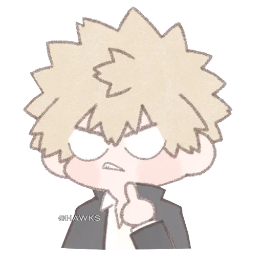 🖕 Стикер «Bakugou Katsuki» для Telegram