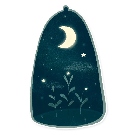 🌙 Стикер «Starlight Night» для Telegram