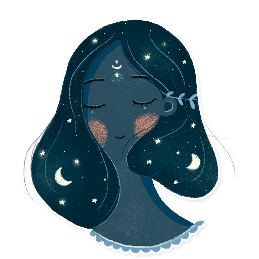 😌 Стикер «Starlight Night» для Telegram