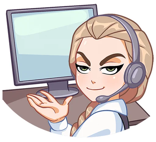😣 Стикер «Катя (зайчик) без надписей» для Telegram