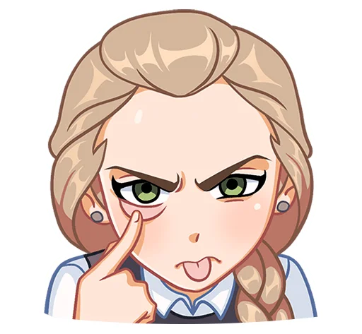 😆 Стикер «Катя (зайчик) без надписей» для Telegram