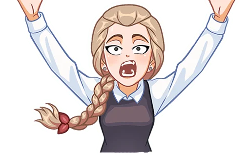 😌 Стикер «Катя (зайчик) без надписей» для Telegram