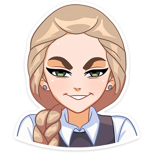 😎 Стикер «Катя (зайчик) без надписей» для Telegram