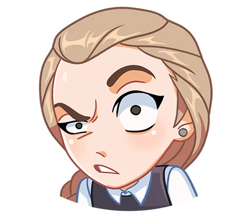 😠 Стикер «Катя (зайчик) без надписей» для Telegram
