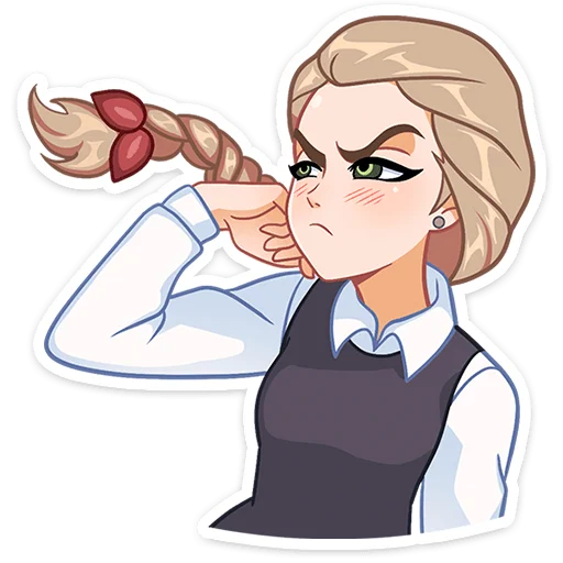 😠 Стикер «Катя (зайчик) без надписей» для Telegram