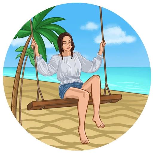 Стикерпак Катя, которая только Никитина для Telegram