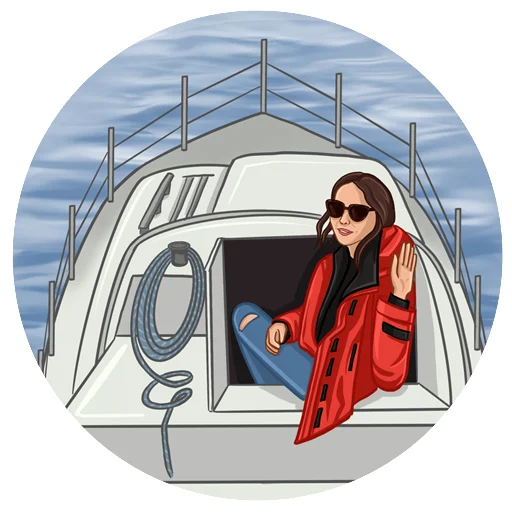 ⛵️ Стикер «Катя, которая только Никитина» для Telegram