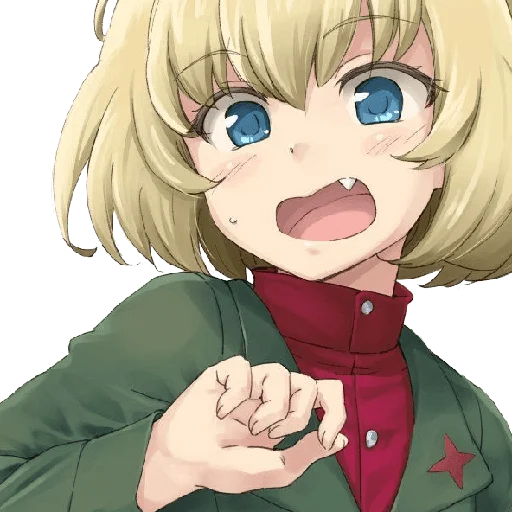 😳 Стикер «Katyusha ("Girls und Panzer")» для Telegram
